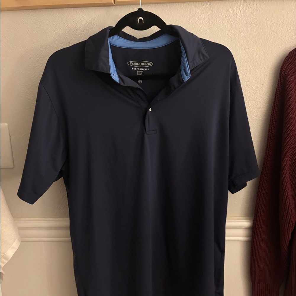 Pebble Beach Men's Navy Polo Shirt